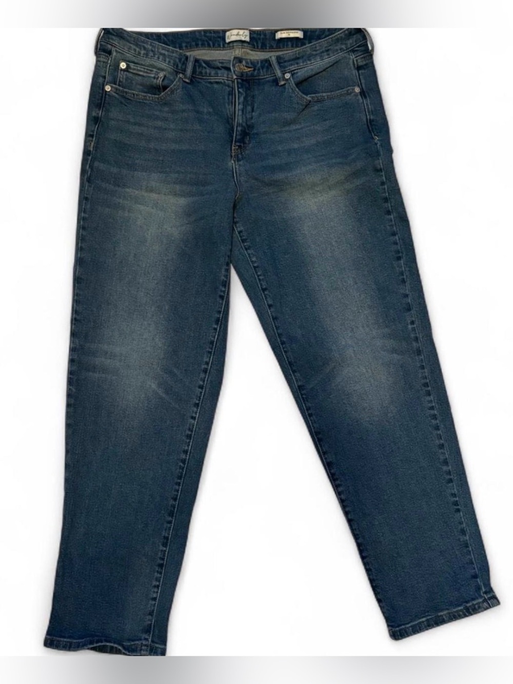 Wonderly Women's Medium Blue Boyfriend Jeans